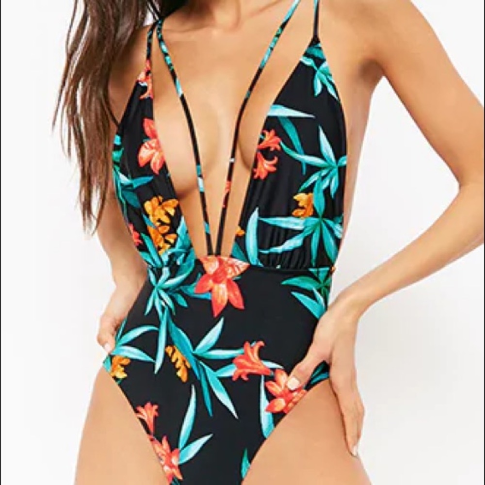 Forever 21 Tropical One Piece